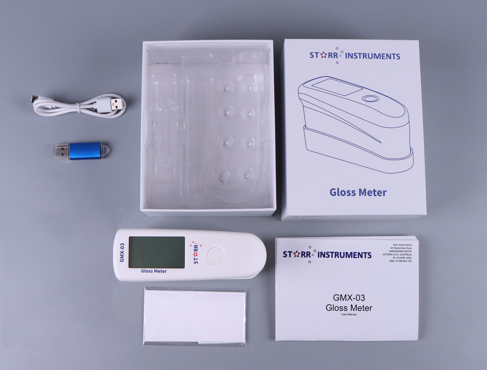 Triple Angle Gloss Meter: GMX-03