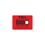 Dishwasher Thermal Disinfection Indicator Labels: TDI