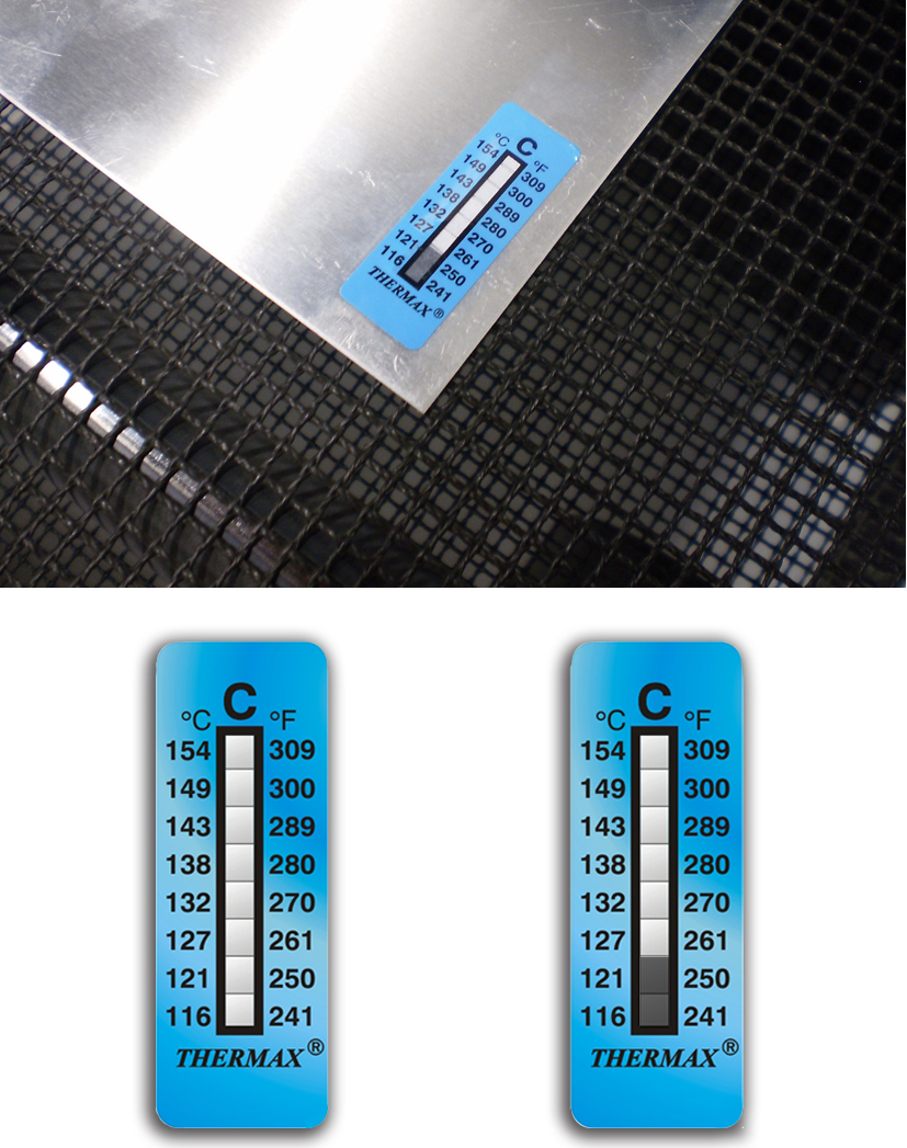 Thermax label activated in situ